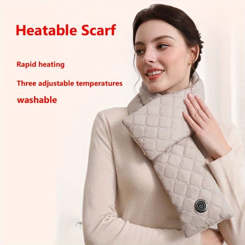 USB Heated Scarf for Women - 3 Temperature Settings