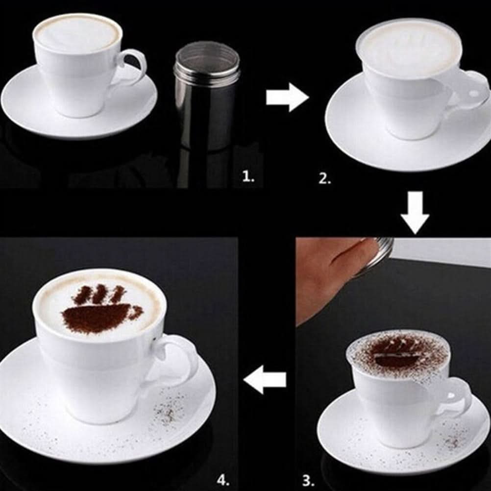 16pcs Cappuccino Stencils – Plastic Coffee Froth Art Templates