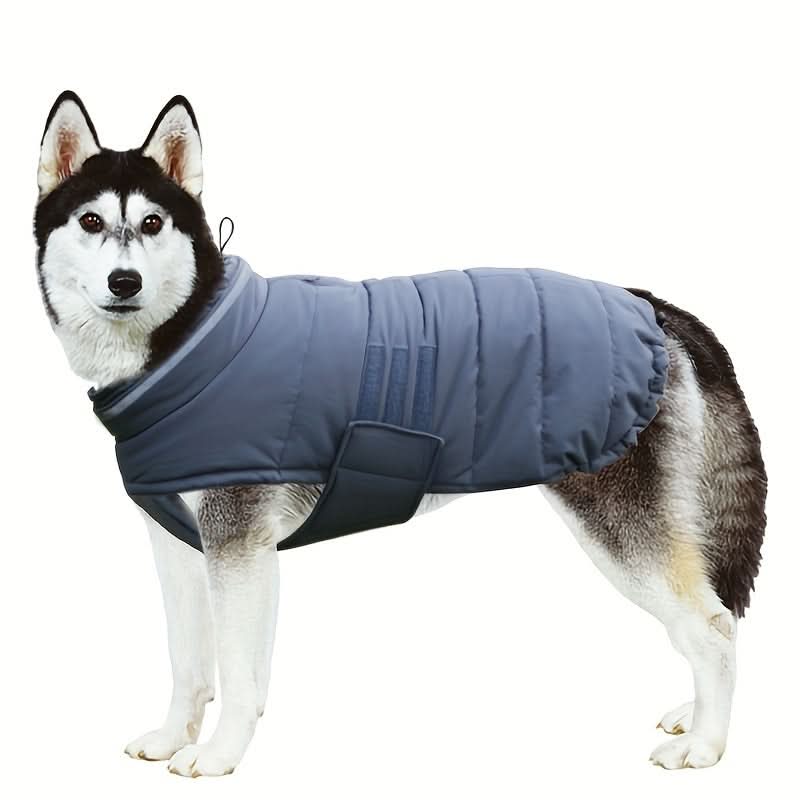 Waterproof Dog Winter Coat with Harness