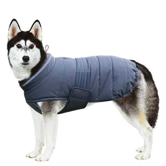 Waterproof Dog Winter Coat with Harness