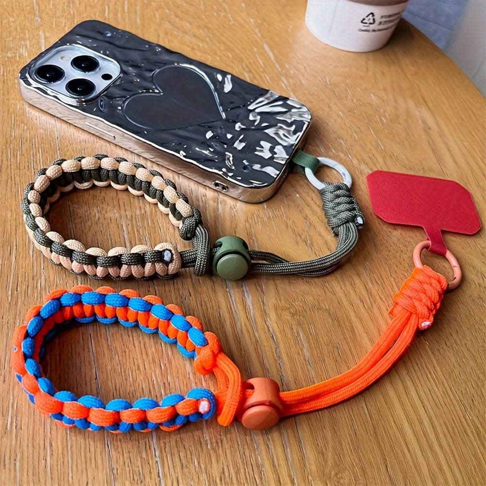 Quick-Grip Phone Wristlet  Adjustable Braided Strap