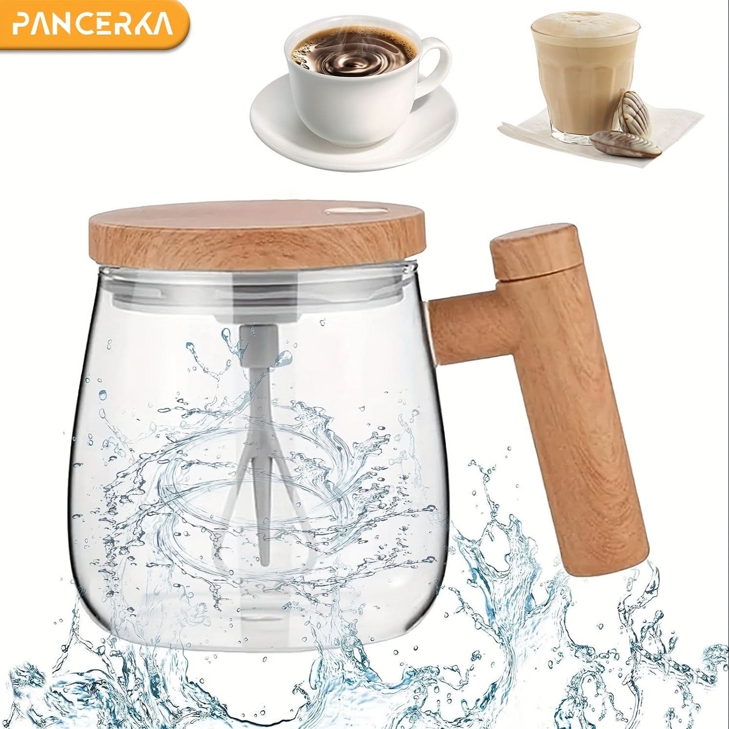 400ml Electric Self-Stirring Mug – Automatic Mixing Glass Cup
