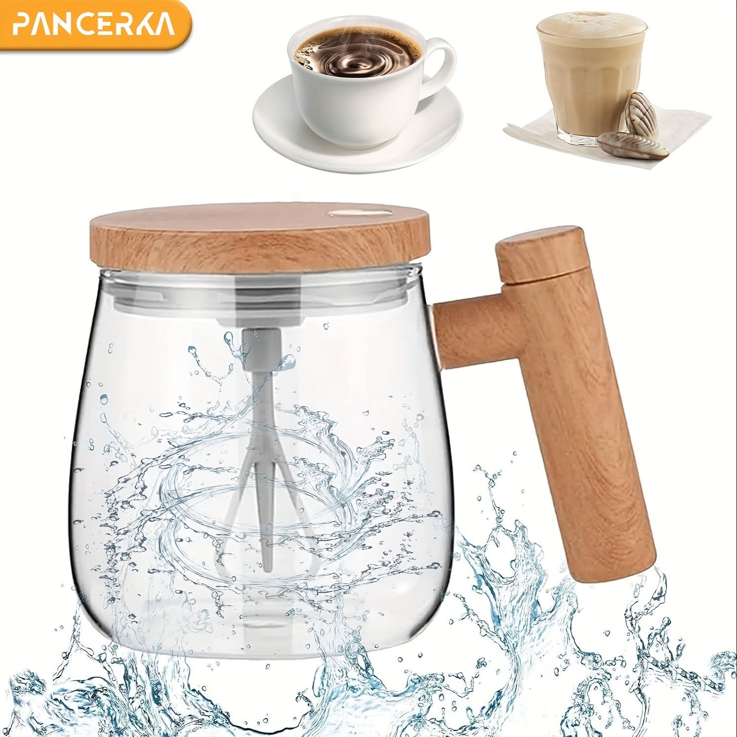 400ml Electric Self-Stirring Mug – Automatic Mixing Glass Cup