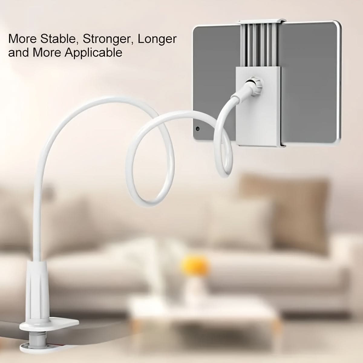 360° Rotating Tablet & Phone Stand – Flexible Spiral Base, Lazy Browsing