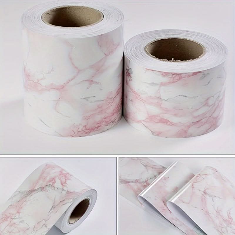 Vinyl Self-Adhesive Marble Pattern Wallpaper Border