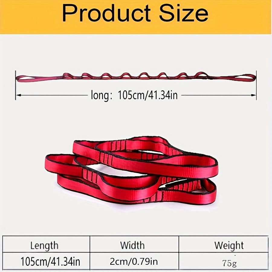 Segmented Yoga Stretching Resistance Strap