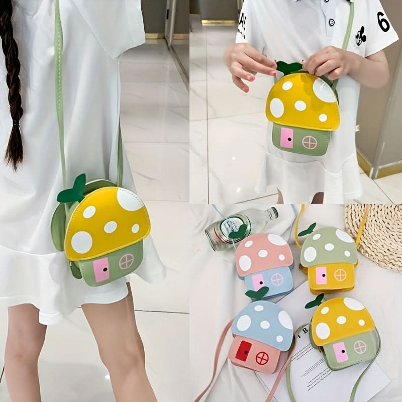 Mushroom-Shaped Crossbody Bag for Kids