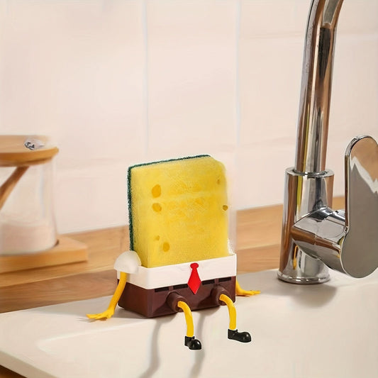 Cartoon Sponge Drain Rack - Fun Organizer