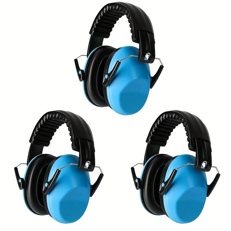 Noise Cancelling Ear Muffs for Kids – 3 Pack Adjustable Hearing Protection for 3+ Years