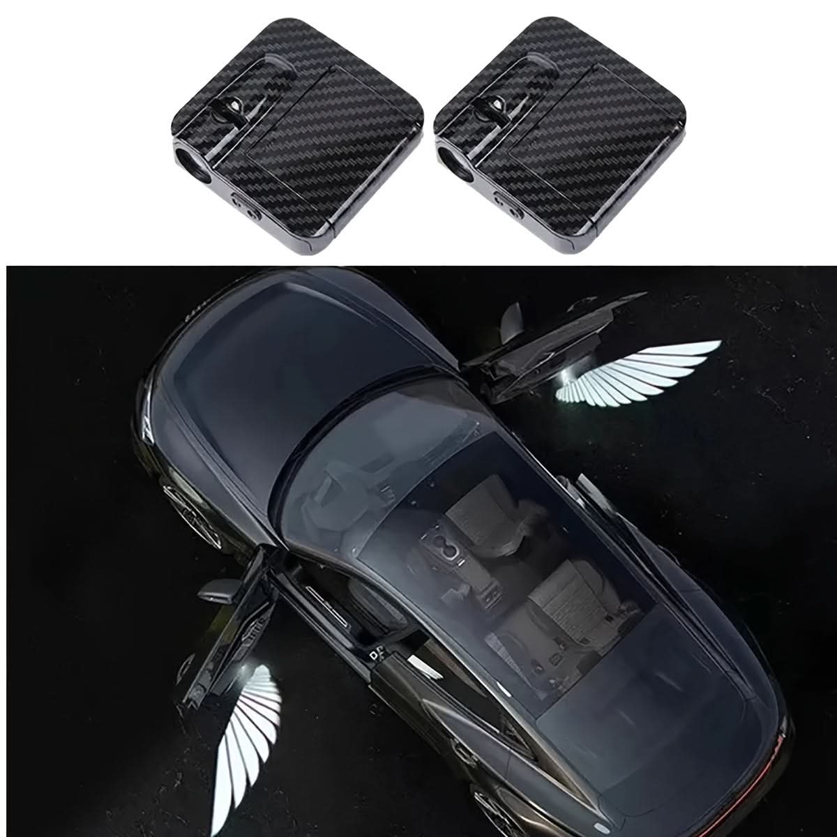 Smart Wireless Car Door Logo Projector with HD Laser and Angel Wings