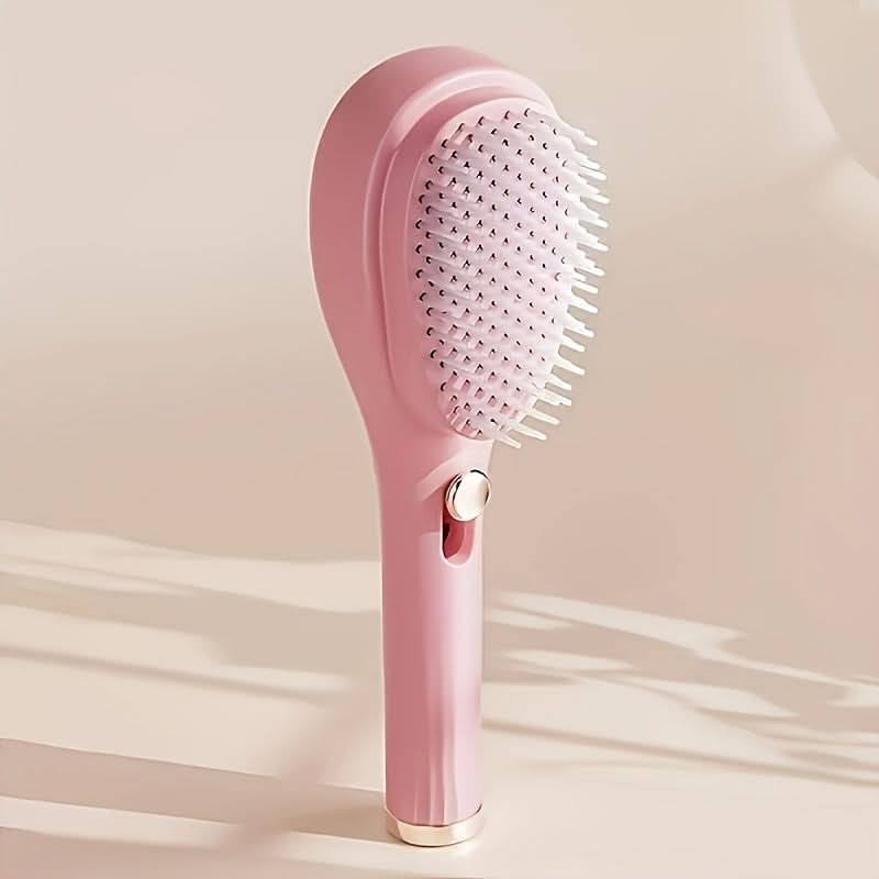 360° Wrap Detangling Brush – Heat-Resistant, Double-Sided & Retractable