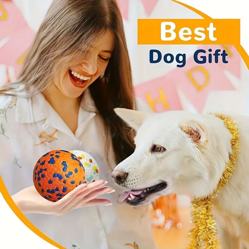 Durable Bouncy Chew Ball – Tough Dog Toy for Aggressive Chewers