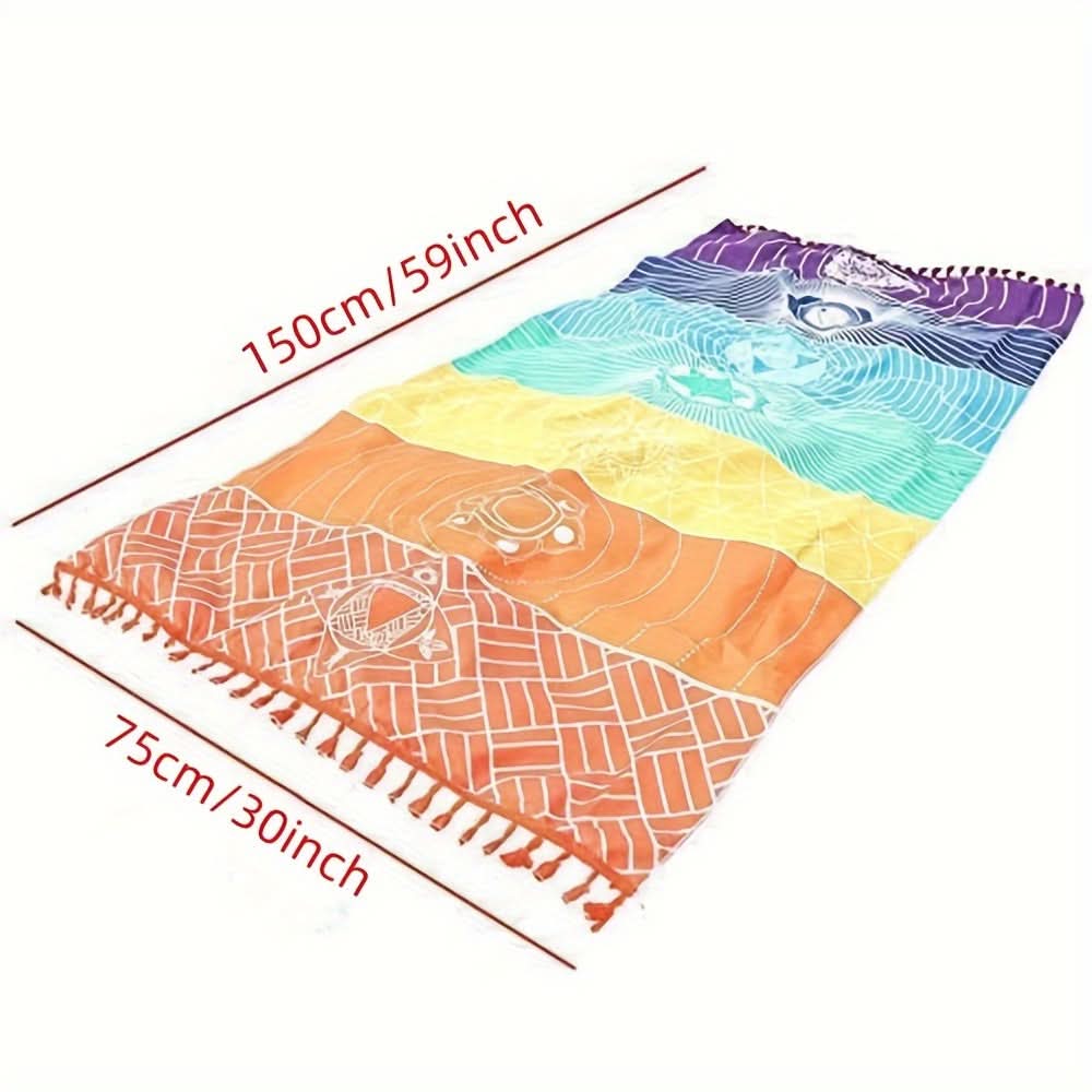 Non-Slip Yoga Mat and Beach Towel Combo