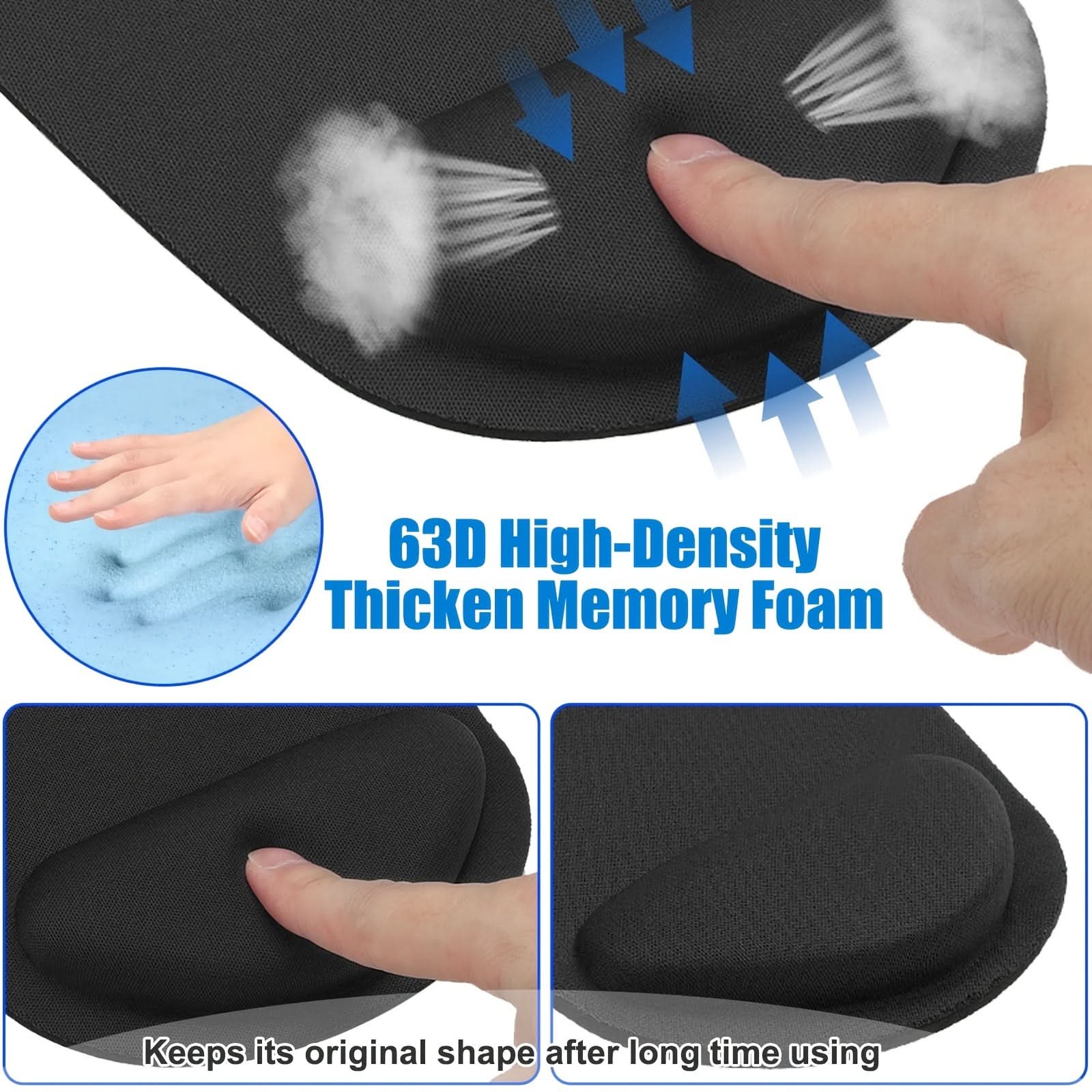 Ergonomic Gel Mouse Pad with Wrist Support – Non-Slip