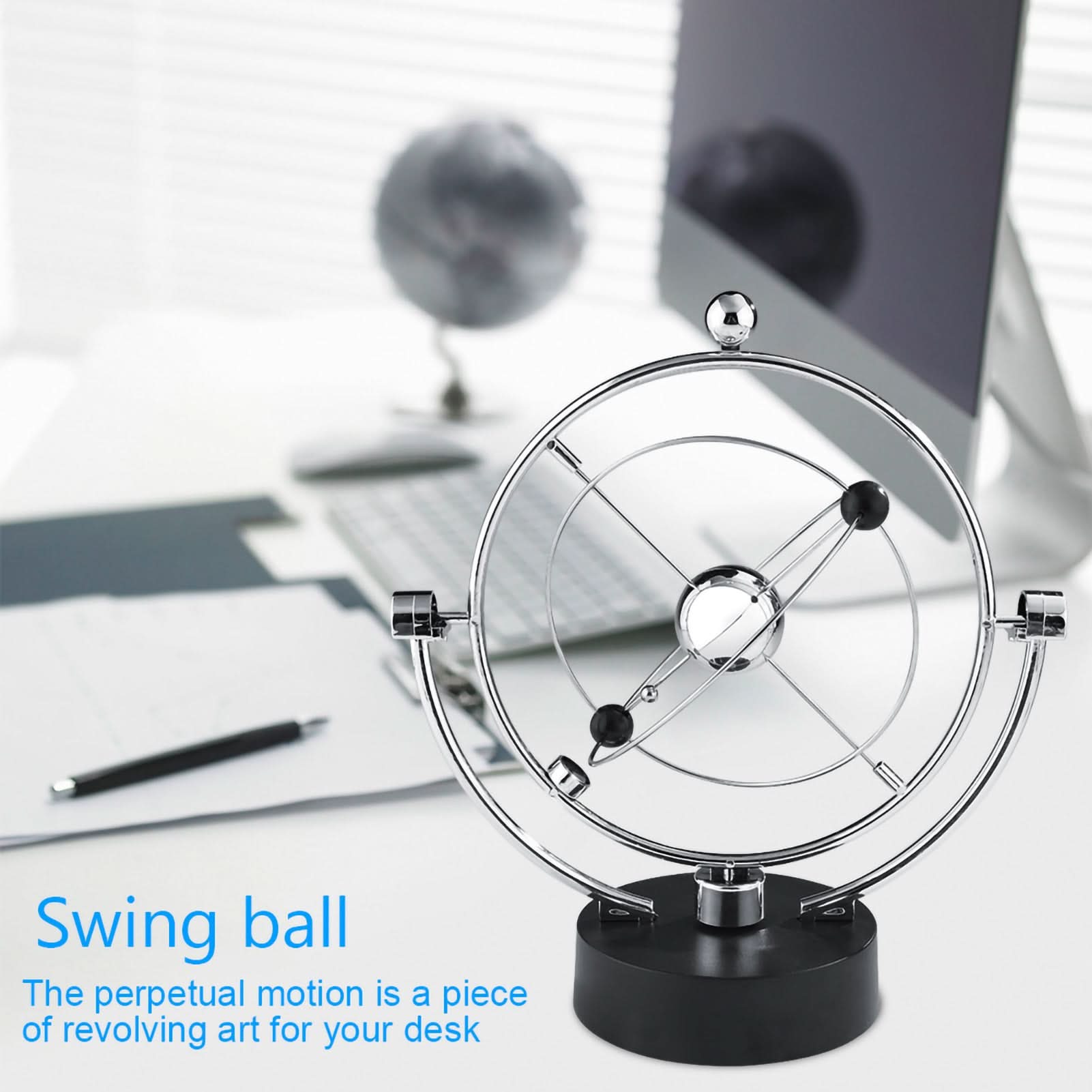 Celestial Kinetic Pendulum Desk Ornament