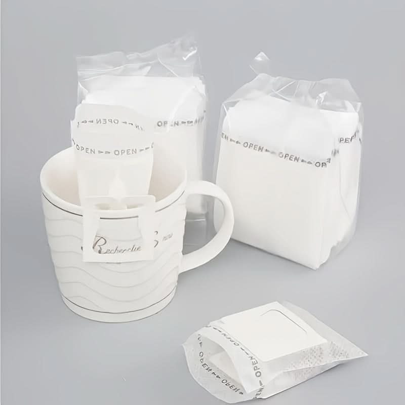 50-Pack Portable Coffee Filter Papers – Drip Brew Bags