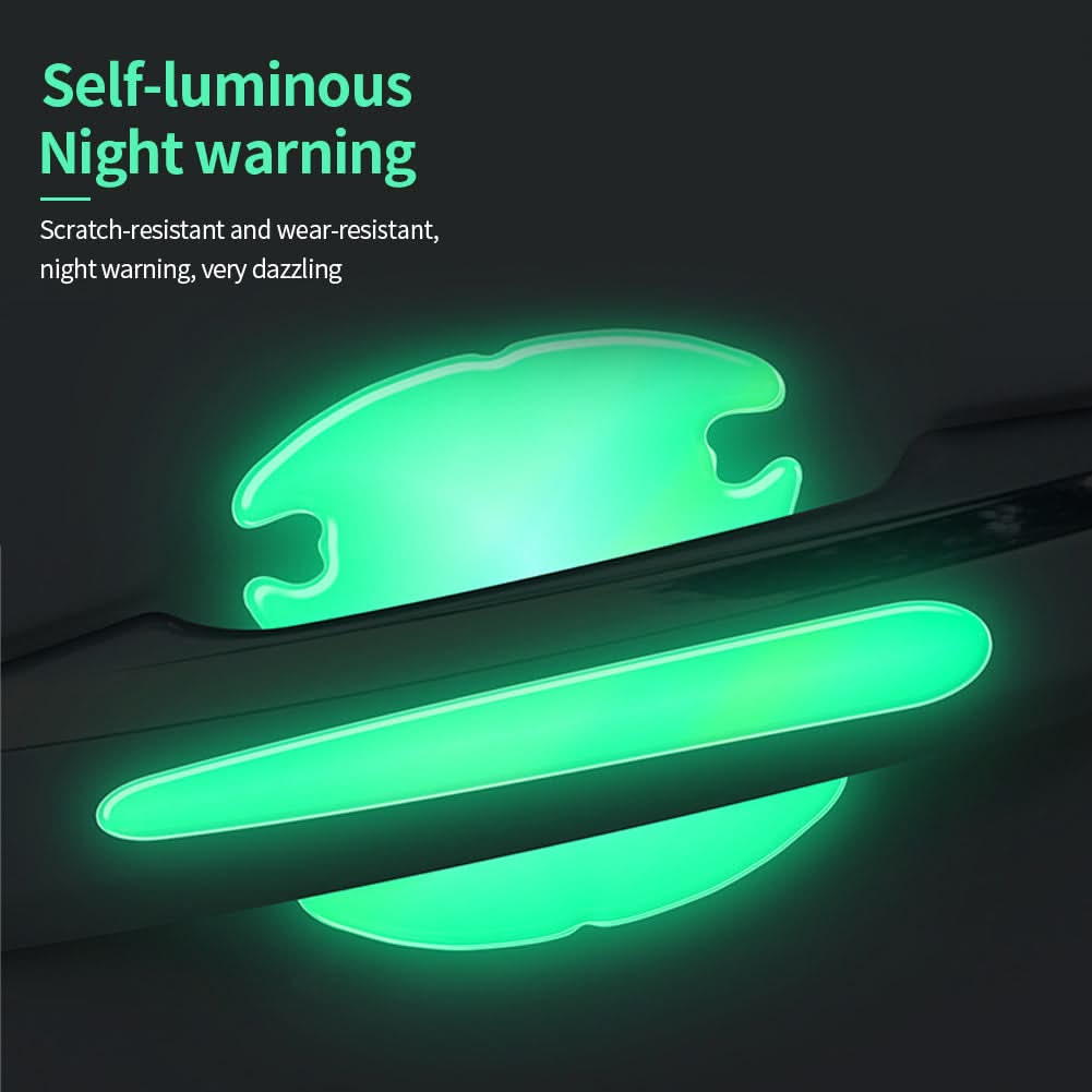 Luminous Car Door Handle & Mirror Protective Stickers