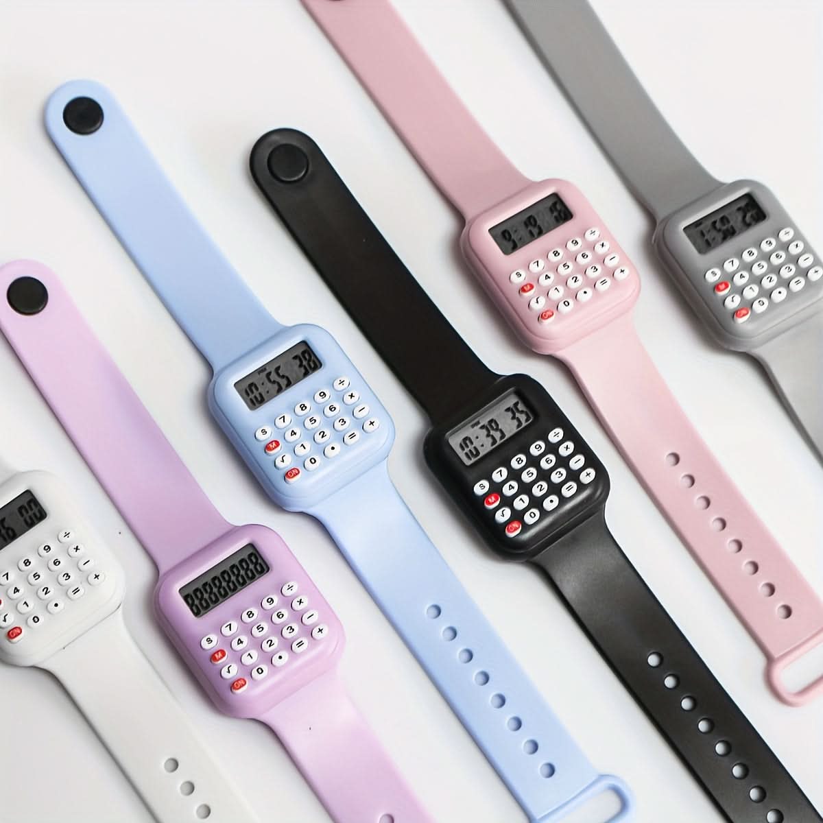 7-Piece Electronic Watch with Calculator & Display