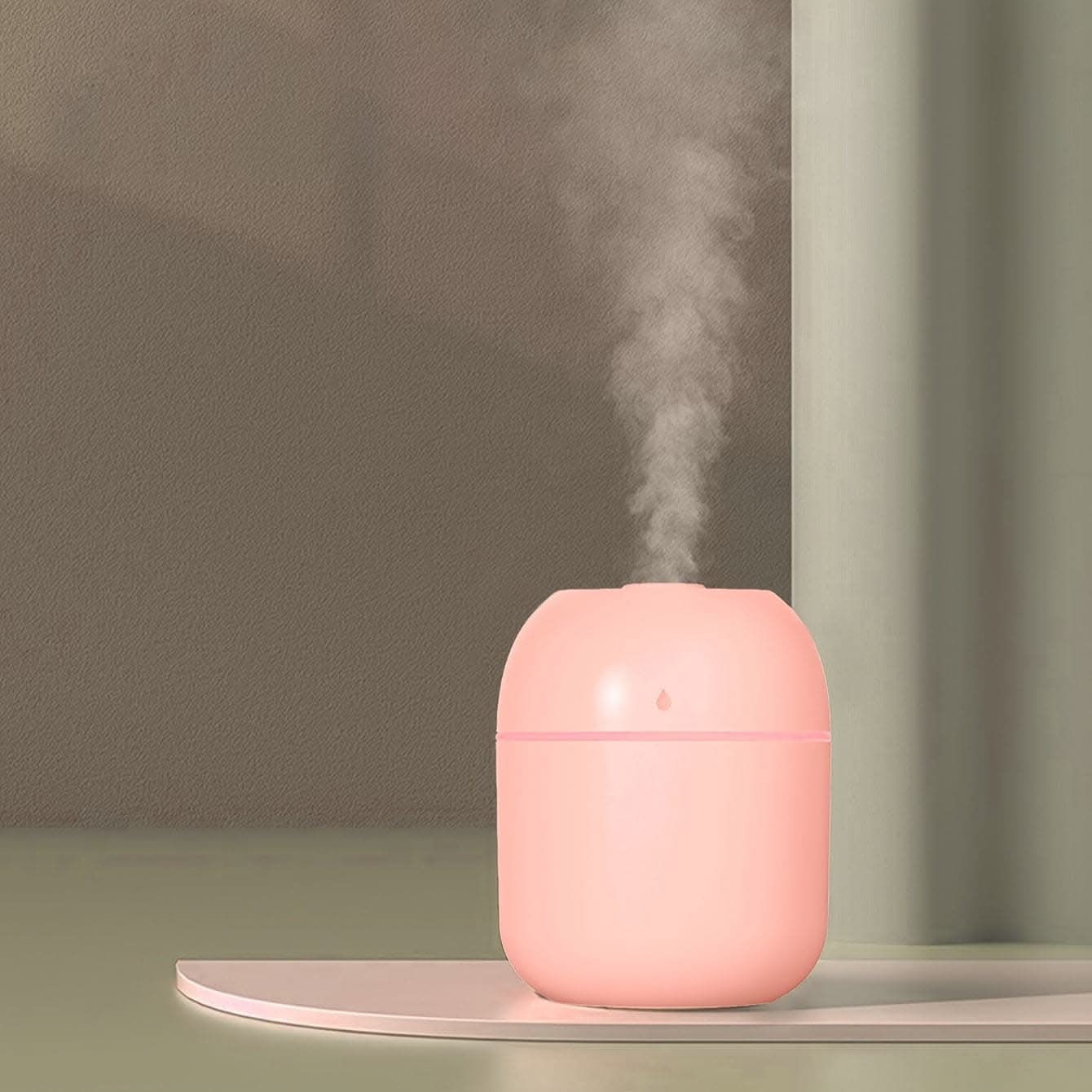 220ml Large Capacity Mini Desktop Humidifier - Whisper-Quiet & USB Powered