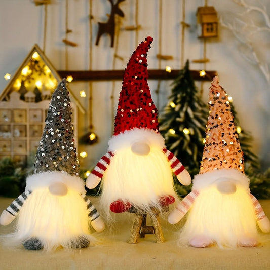 3-Piece Christmas Gnome Decor Set - Cute & Cozy