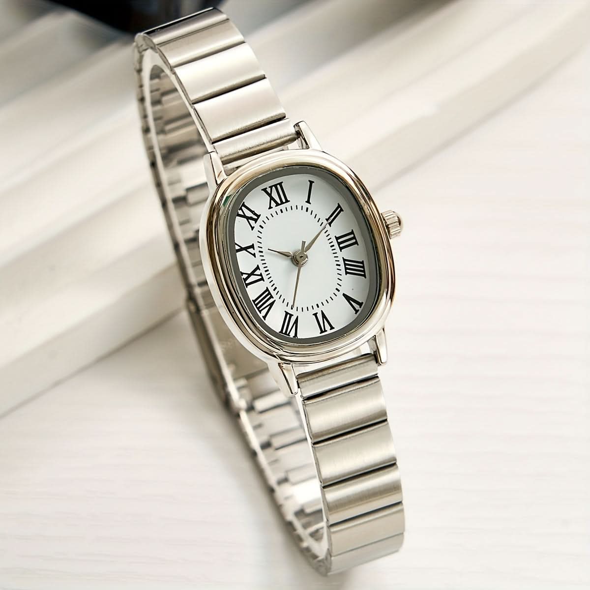 Minimalist Ladies' Quartz Watch – Silver Stainless Steel