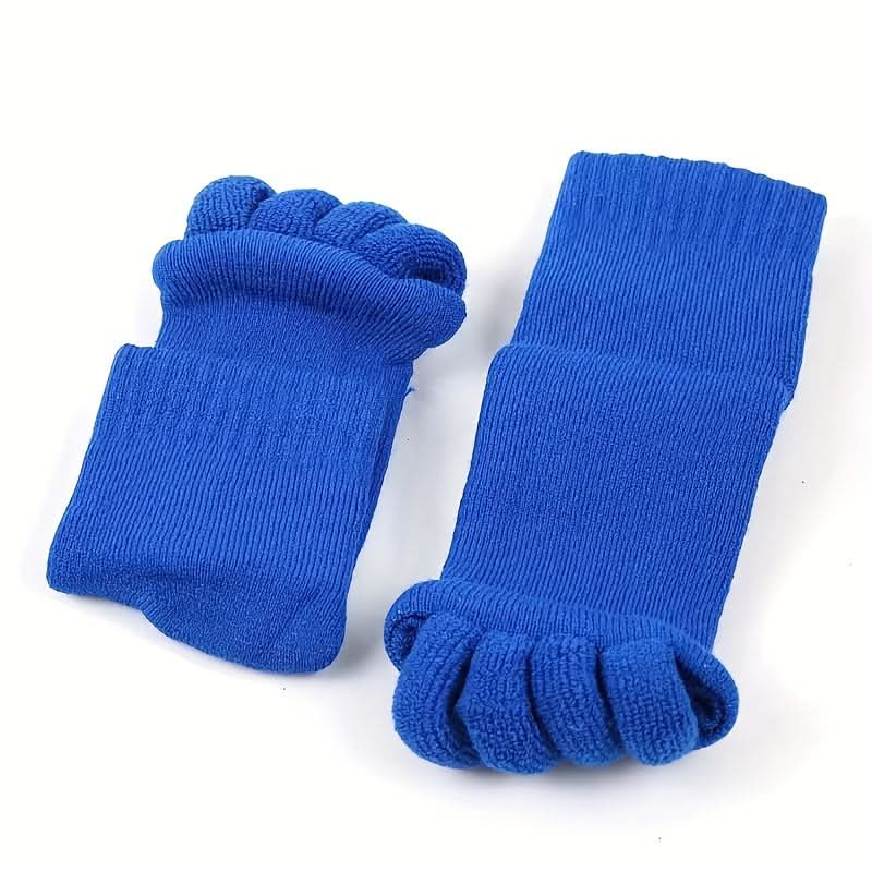 Comfy Toeless Yoga Socks - Non-Slip Five-Toe Split Socks for Perfect Foot Alignment