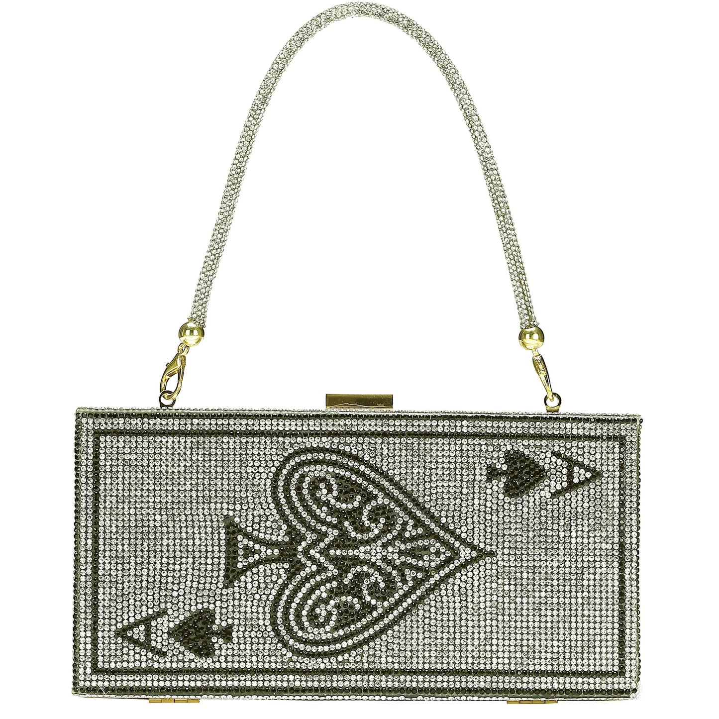 Mini Glitter Kiss Lock Party Clutch