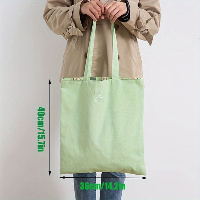 Double-Sided Reusable Tote Bag – Lightweight Eco Carryall