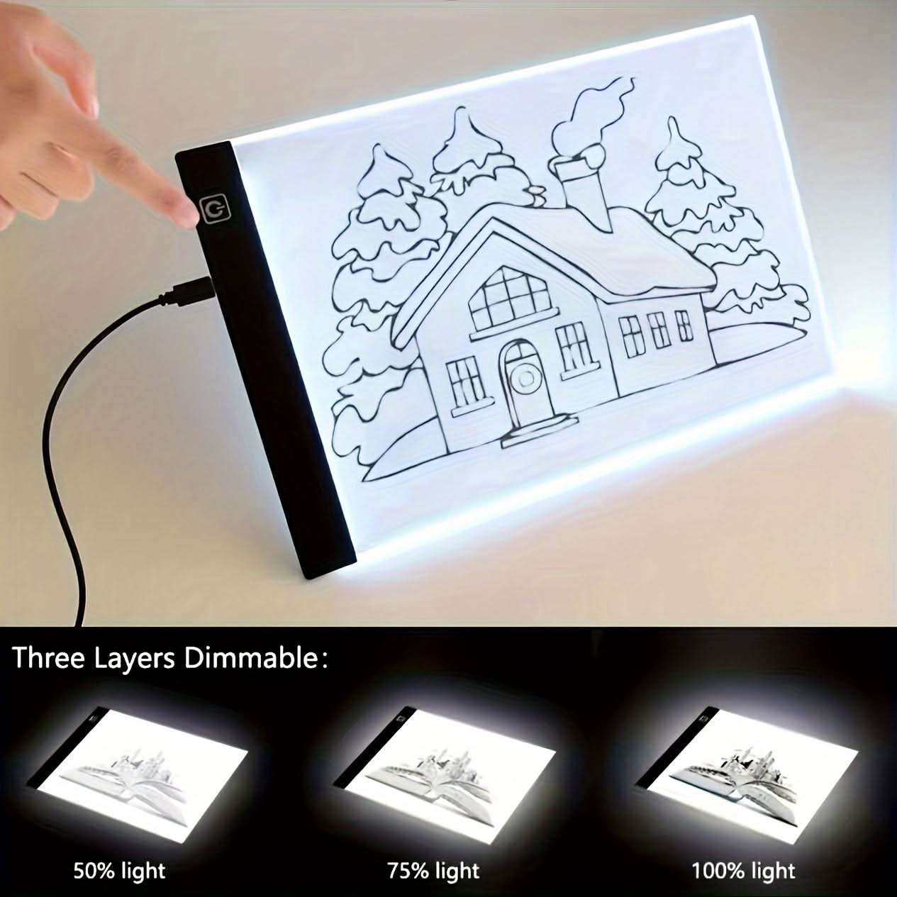 Dimmable LED Drawing Copy Board for Kids