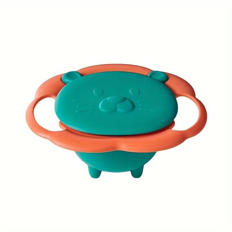 360-degree Rotating Gyroscope Bowl, Lion Bowl, Balance Bowl, Non-slip Eating Bowl