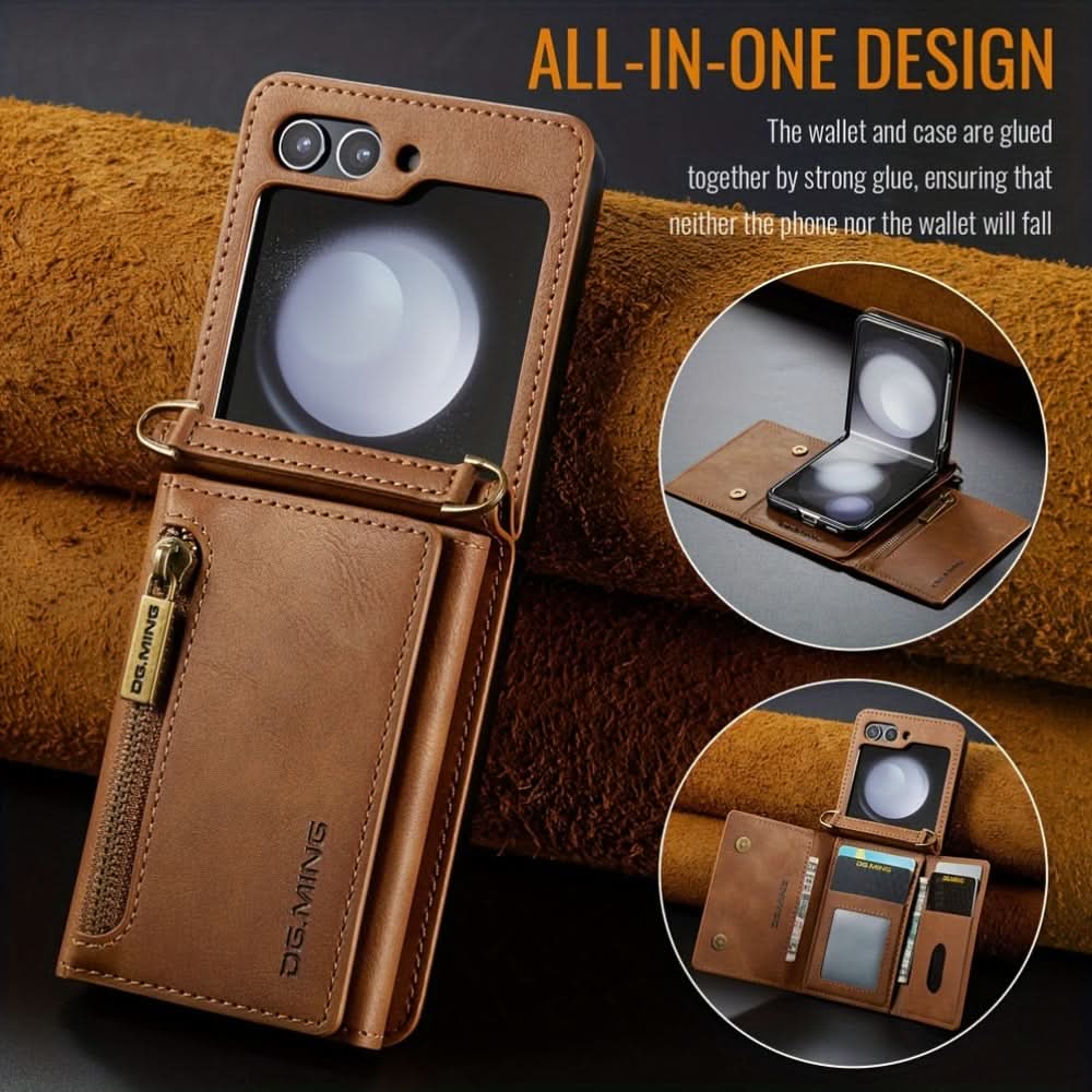 Zipper Wallet Case for Samsung Galaxy Z Flip