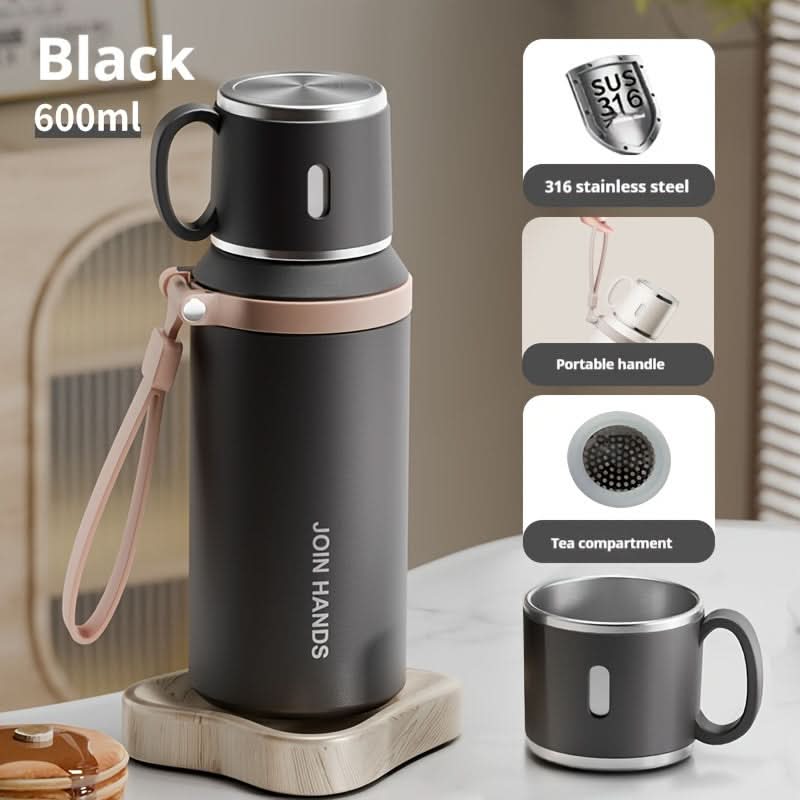 Stainless Steel Vacuum Flask – Double-Walled Insulated Bottle