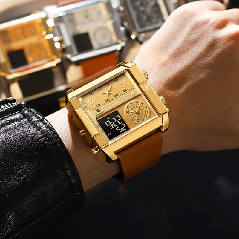 Men's Fashionable Square Quartz Wrist Watch