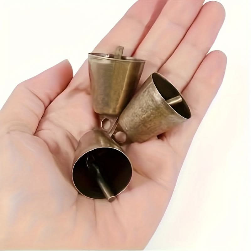 10-Piece Antique Bronze Dog Cowbells
