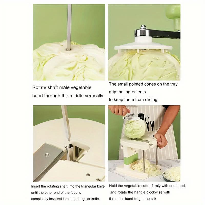 Stainless Steel Vegetable Slicer with 3 Blades
