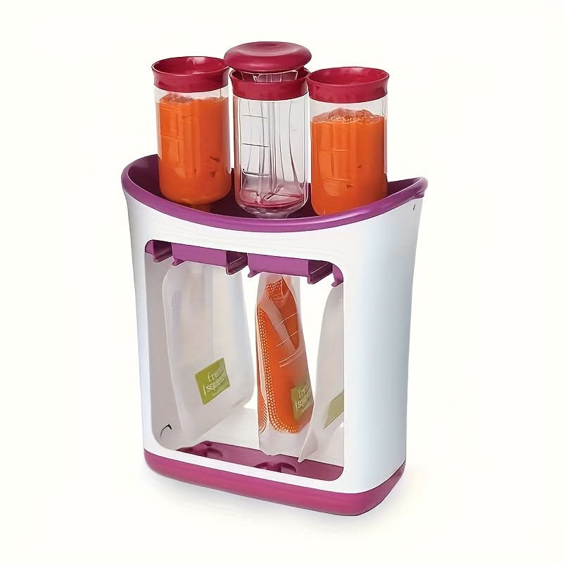 10-Pack Manual Baby Food Supplement Storage Bags