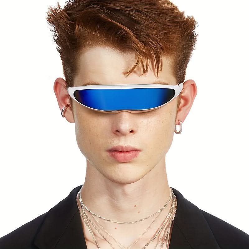 3 Pairs of Colorful Futuristic Fashion Glasses