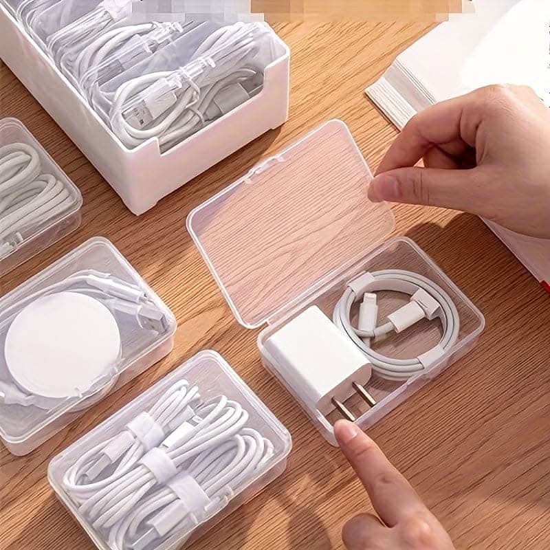 Cable Management Box for Organized Desktop Charging