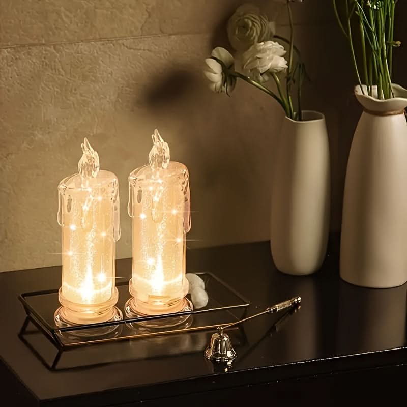 LED Flameless Pillar Candles Set (Set of 3 pcs.)
