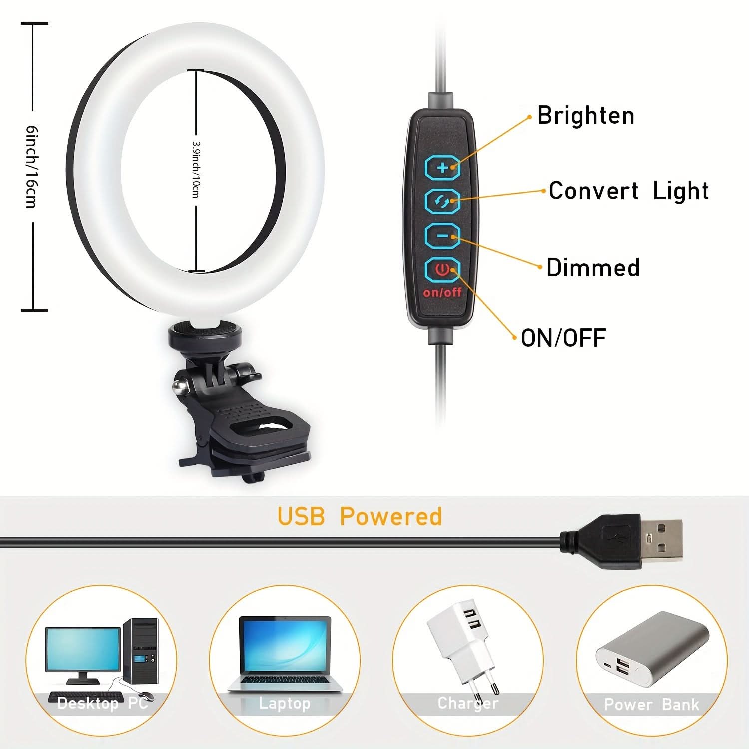 USB-Powered Video Conference Lighting Kit