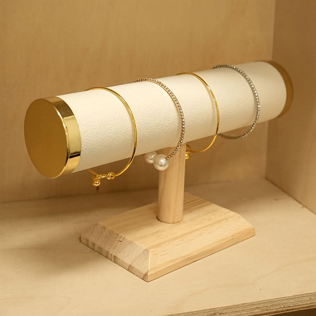 Wooden Jewelry Display Stand, Bracelet & Necklace Organizer