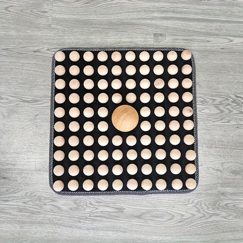 Wooden Foot Massage Mat with Large Acupressure Ball – Stress Relief