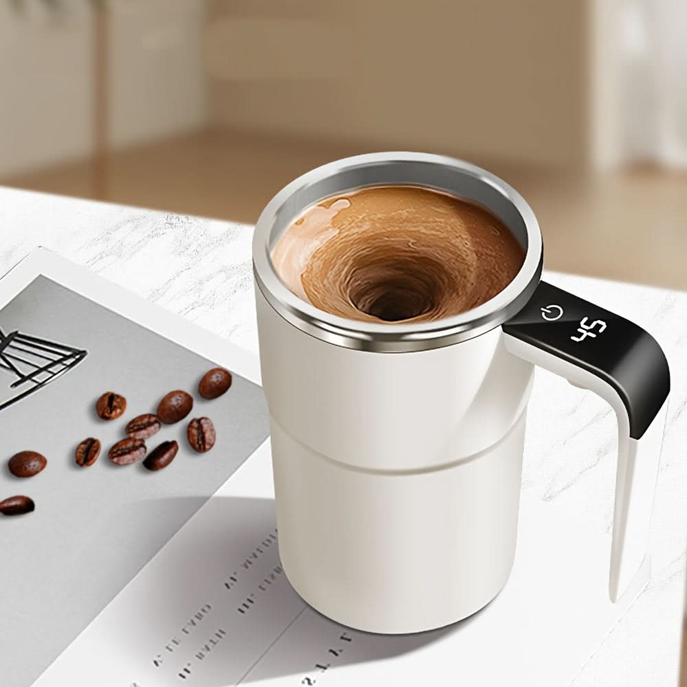 Automatic Stirring Coffee Mug, USB Rechargeable 304 Stainless Steel Cup