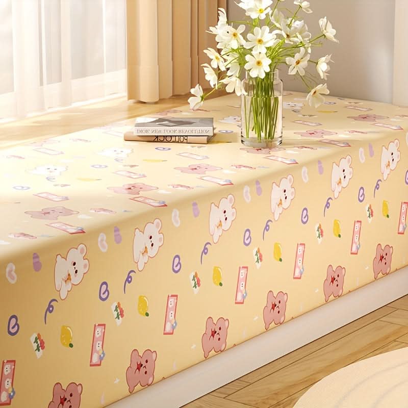 Milky White Bear Pattern Anti-Collision Corner Strip (Pack of 2)