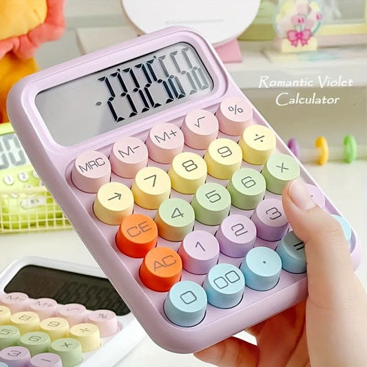 Large Display Colorful 12-Digit Desktop Calculator