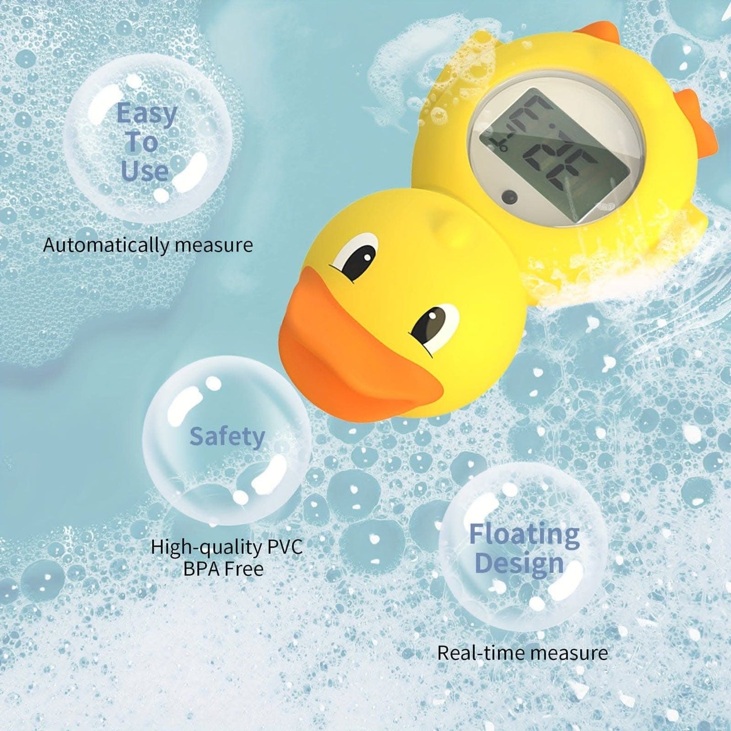 Cartoon Duck Baby Water & Room Thermometer