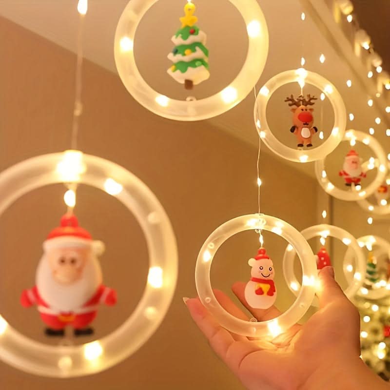 USB LED Christmas Santa Light String for Decor