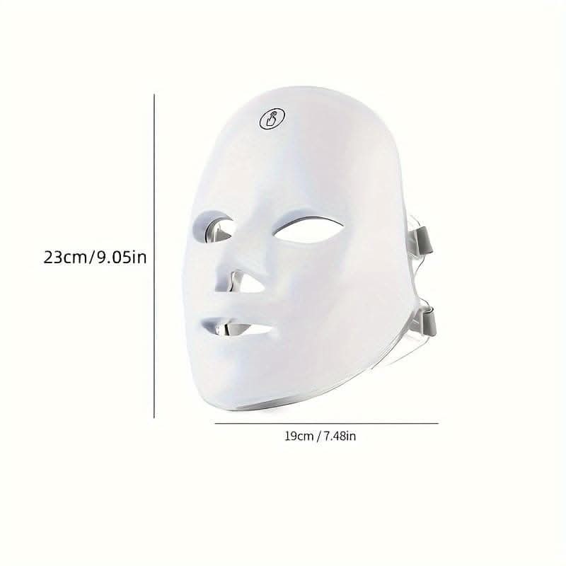 Rechargeable 7-Color LED Face Mask – Facial Care Tool