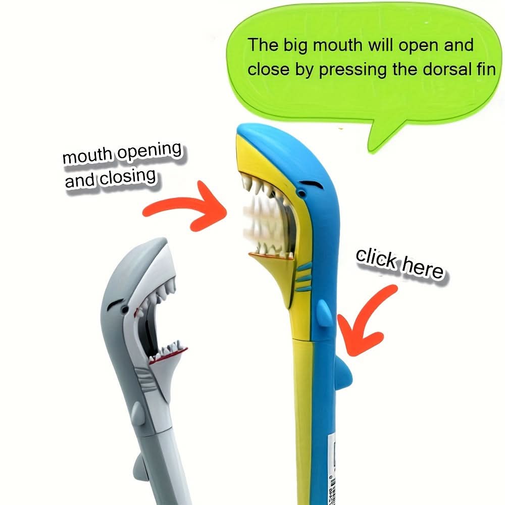 Shark-Themed Retractable Ballpoint Pen – Fun & Ergonomic Cartoon Stationery