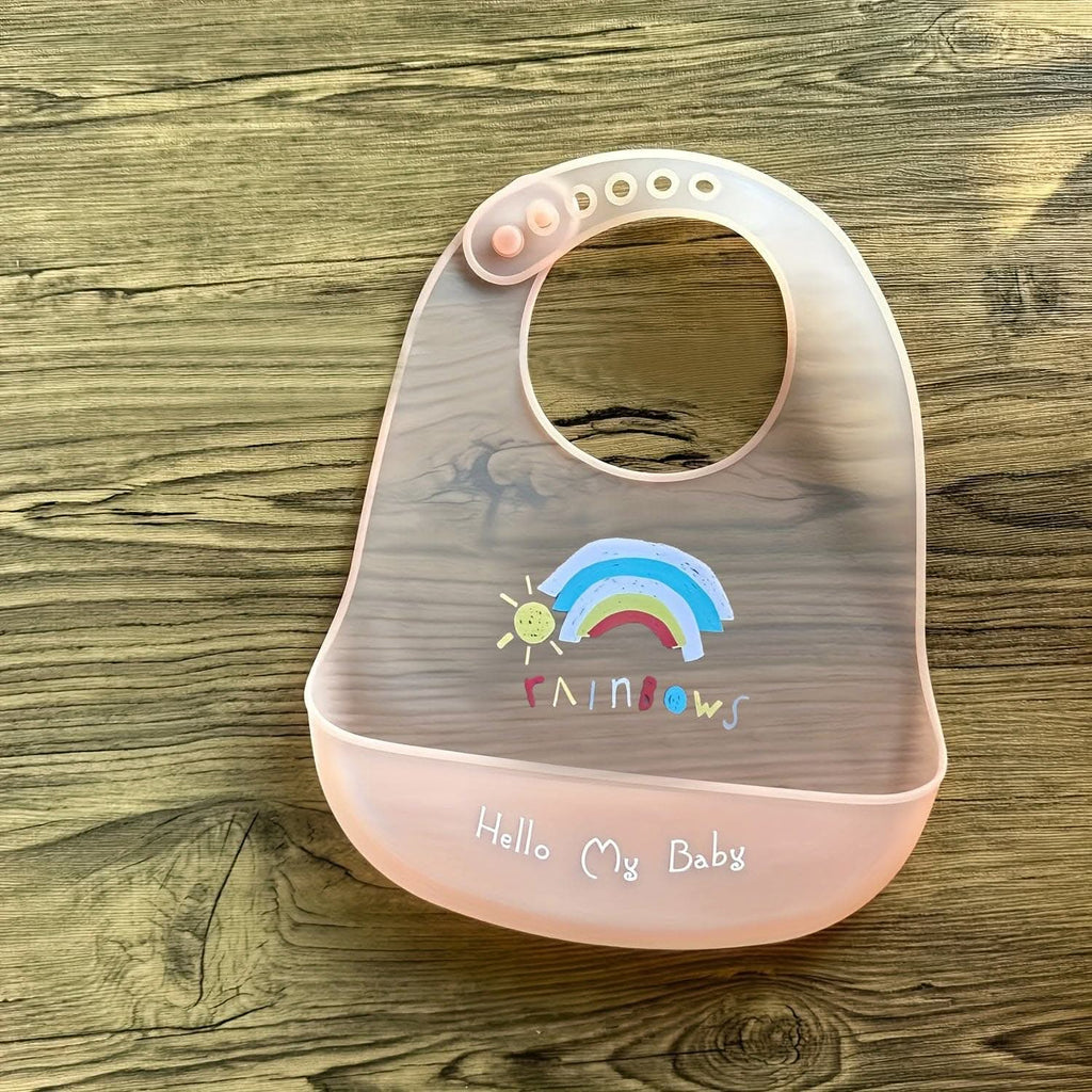 Super-Soft Ultra-Thin Silicone Baby Bibs - Highly Durable, Leakproof, Waterproof for Mess-Free Meals